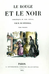 Titelside til Stendhals bog (1783 - 1842) “Rødt og sort”