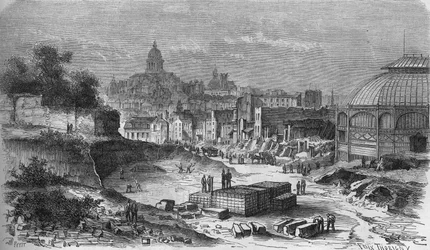 Transformationer af Paris under det andet imperium, Haussmannske Paris: konstruktion af Place d