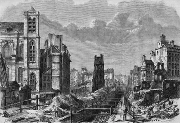 Transformationer af Paris under det andet imperium, Haussmannske Paris: arbejde på Saint Genevieve-bjerget (Sainte-Genevieve)