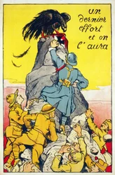 En sidste indsats, og vi har en pub. Paris ca. 1918 (farvelitografi)