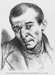 Vautrin arresteret og identificeret, illustration fra Splendeurs et Miseres des Courtisanes af Honore de Balzac, udgivet 1867