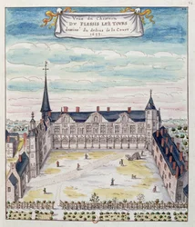 Udsigt over Chateau de Plessis-les-Tours i Tourraine, 1699 (pen & blæk og wc på papir) (se også 173766)