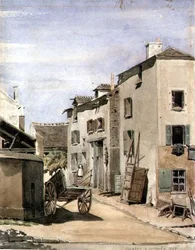 Udsigt over byen Clamart, Frankrig