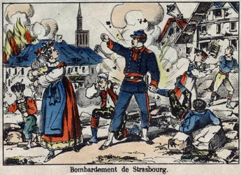 Krig i 1870 mellem Frankrig og Preussen: Belejring og bombning af Strasbourg
