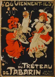Hvor er de fra? Fra The Treteau de Tabarin, Pigalle, Paris