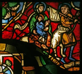 Window Treasury-A, der skildrer flugten til Egypten