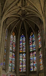 Vindue w0, der viser Apse-vinduerne w1, w1 og w2