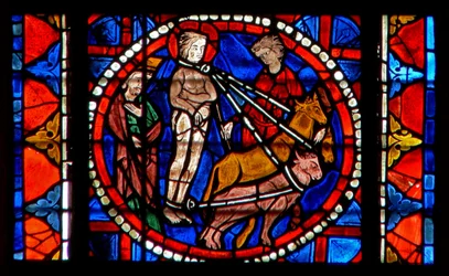 Vindue w109, der viser St. Lucys martyrdød