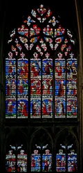 Vindue w133, der viser St. Sebastian-vinduet