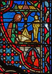 Vindue w14 Pagtens Ark i Dagon-templet (og idol) I Sam V 2