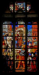 Vindue w16 forestillende Ecce Homo efter Durer