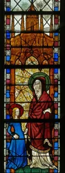 Vindue w17 forestillende Sankt Anne og Jomfru Maria