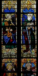 Vindue w1, der forestiller St. Peter og St. Paul