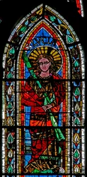 Vindue w202, der forestiller St. Lucy