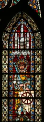 Vindue w203, der forestiller St. George