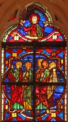 Vindue w212, der viser St Johns disciple græder