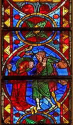 Vindue w213, der viser Skt. Stephens martyrium