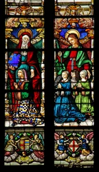 Vindue w2 forestillende St. Anne og St. Catherine