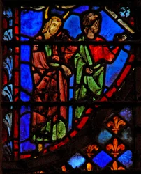 Vindue w3 Moses og en ledsager