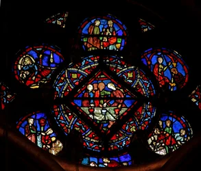 Window w4 scener fra historien om Ruth og Boaz