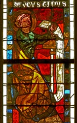 Vindue w8 forestillende St Augustine