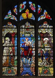 Vindue w9 afbilder St Francis, St Christopher, St Stephen
