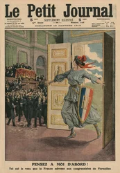 Den franske republiks ønske ved Kongressen i Versailles, Tænk først på mig, forsideillustration fra 