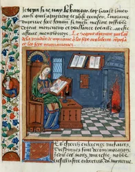 Kvinde belyser bogen om de forsigtige og uforsigtige af Catherine dAmboise, 1509