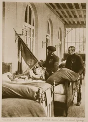 Wounded Chasseur kysser den elskede Tricolour, 1914-19