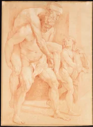 Ung mand redder sin far efter Raphael