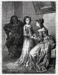 Dit hoved er skyldigt, hvis dit hjerte ikke er skyldig, fortalte Madame de Lanclos sin datter Anne "" Ninon"" fra Enclos (eller Ninon de Lenclos eller Ninon de Lanclos).