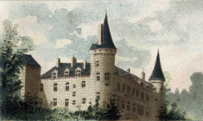 udsigt over slottet Bazoches (Nievre).