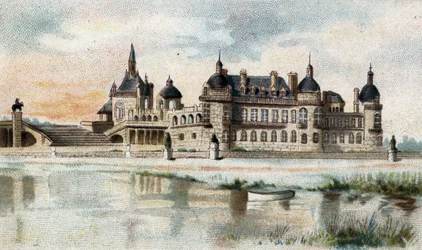 udsigt over slottet Chantilly (Oise).