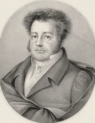 Portræt af komponisten Heinrich Marschner 1795-1861.