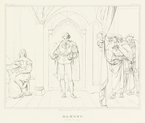 Hamlet, akt III, scene 1 (gravering)