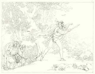 Illustration til Schillers Lied von der Glocke eller The Song Of The Bell (gravering)