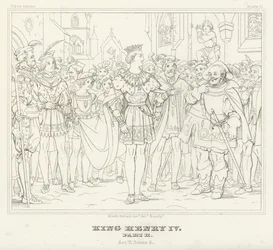 Kong Henrik IV, Del II, Akt V, Scene 5 (gravering)