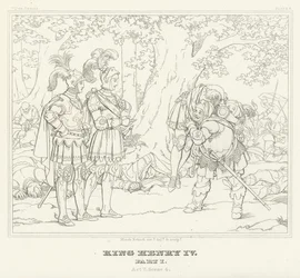 Kong Henrik IV, del I, akt V, scene 4 (gravering)