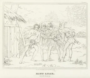 King Lear, akt III, scene 4 (gravering)