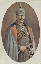 repro efter malet portræt Wilhelm II af R. Grabendorff Kaiser Wilhelm II (titel på objekt)
