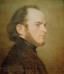 Portræt af den unge Adolph Menzel