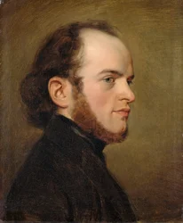 Portræt af Adolph von Menzel 1815-1905, ca 1839.