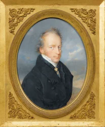 Antoine Victor de Habsburg Lorraine, ærkehertug af Østrig, prins af Ungarn, de Boheme - Ærkehertug Anton Victor af Østrig (1779-1835), Vicekonge af Lombardiet-Venetien af ​​Lieder, Friedrich Johan Gottlieb (1780-1859), - Akvarel, Gouache på pap, 21,2x