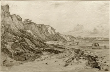 F.Nerly, The Brodtener Ufer nær Travemünde