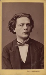 Portræt af komponisten Anton Rubinstein 1829-1894, ca. 1870.