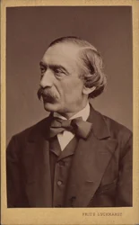 Portræt af komponisten Carl Evers 1819-1875, før 1875.