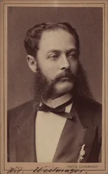 Portræt af komponisten Wilhelm Westmeyer 1829-1880.