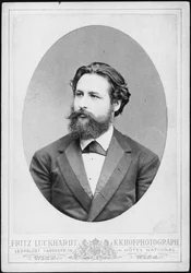 Portræt af pianisten og komponisten Heinrich Karl Johann Hofmann 1842-1902.
