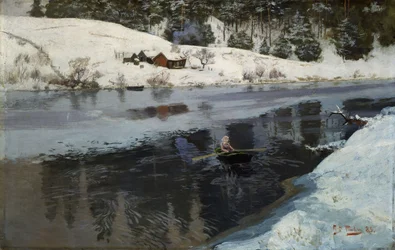 Vinter ved floden Simoa