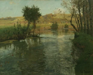 Fransk flodlandskab, ca. 1895 (maleri)